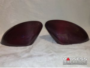 Alfa Romeo Giulia Mirror Covers - Carbon Fiber - Red Carbon - Feroce Carbon Alfa Romeo Giulia Mirror Covers - Carbon Fiber - Red Carbon - Feroce Carbon